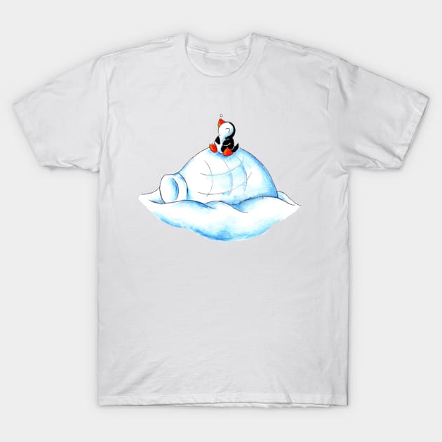 Home Sweet Igloo (South Pole) T-Shirt by KristenOKeefeArt